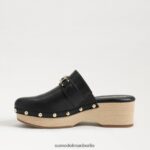 Sam Edelman Kaye verstopfen Frauen schwarzes Leder Schuhwerk 2P8JNV442 - Image 4