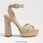Sam Edelman Kayna Plateausandale Frauen Natürlicher Multi-Bast Schuhwerk 2P8JNV510 - Image 2