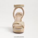Sam Edelman Kayna Plateausandale Frauen Natürlicher Multi-Bast Schuhwerk 2P8JNV510 - Image 3