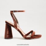 Sam Edelman Kia-Sandale mit Blockabsatz Frauen warmer Kupfersamt Schuhwerk 2P8JNV101 - Image 2
