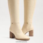 Sam Edelman kniehoher Stiefel von elsy Frauen Eierschale Schuhwerk 2P8JNV797 - Image 7