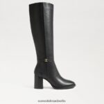 Sam Edelman kniehoher Stiefel von elsy Frauen schwarzes Leder Schuhwerk 2P8JNV798 - Image 2