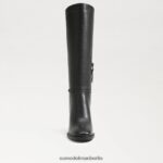 Sam Edelman kniehoher Stiefel von elsy Frauen schwarzes Leder Schuhwerk 2P8JNV798 - Image 3