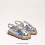 Sam Edelman Kora-Sandale Kinder weiches Silber/Roségold Schuhwerk 2P8JNV1040