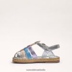 Sam Edelman Kora-Sandale Kinder weiches Silber/Roségold Schuhwerk 2P8JNV1040 - Image 4