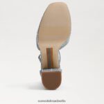 Sam Edelman Kori-Plateau-Absatz Frauen neublau gewaschen Schuhwerk 2P8JNV238 - Image 6
