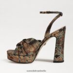 Sam Edelman Kristen-Plateau-Absatz Frauen Bronze-Multi Schuhwerk 2P8JNV817 - Image 4