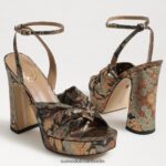 Sam Edelman Kristen-Plateau-Absatz Frauen Bronze-Multi Schuhwerk 2P8JNV817 - Image 7