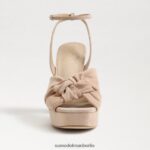 Sam Edelman Kristen-Plateau-Absatz Frauen Cappuccino-Wildleder Schuhwerk 2P8JNV818 - Image 3