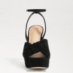 Sam Edelman Kristen-Plateau-Absatz Frauen schwarzes Wildleder Schuhwerk 2P8JNV819 - Image 3