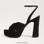Sam Edelman Kristen-Plateau-Absatz Frauen schwarzes Wildleder Schuhwerk 2P8JNV819 - Image 4