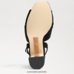Sam Edelman Kristen-Plateau-Absatz Frauen schwarzes Wildleder Schuhwerk 2P8JNV819 - Image 6