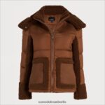 Sam Edelman Kurze Pufferjacke mit Kapuze Frauen Ahorn Bekleidung 2P8JNV1160 - Image 5