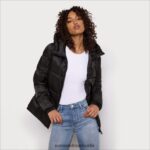 Sam Edelman kurze, weiche Daunenjacke Frauen Schwarz Bekleidung 2P8JNV1130 - Image 3