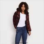 Sam Edelman kurze, weiche Daunenjacke Frauen Ziegel Bekleidung 2P8JNV1129 - Image 3