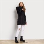 Sam Edelman Kurze, weiche Daunenweste Frauen Schwarz Bekleidung 2P8JNV1147 - Image 2