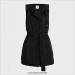 Sam Edelman Kurze, weiche Daunenweste Frauen Schwarz Bekleidung 2P8JNV1147 - Image 5