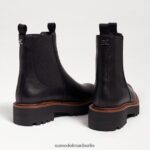 Sam Edelman Laguna Chelsea-Stiefel Frauen schwarzes Leder Schuhwerk 2P8JNV459 - Image 7