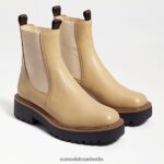 Sam Edelman Laguna Chelsea-Stiefel Frauen Sesamleder Schuhwerk 2P8JNV460