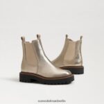 Sam Edelman Laguna Chelsea-Stiefel Kinder Gold Blatt Schuhwerk 2P8JNV971 - Image 7