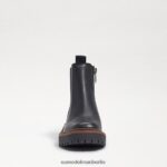 Sam Edelman Laguna Chelsea-Stiefel Kinder schwarzes Leder Schuhwerk 2P8JNV968 - Image 3