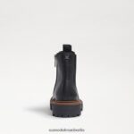 Sam Edelman Laguna Chelsea-Stiefel Kinder schwarzes Leder Schuhwerk 2P8JNV968 - Image 5