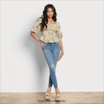 Sam Edelman Langarm-Wiesenoberteil Frauen Gelb Bekleidung 2P8JNV1172