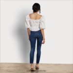 Sam Edelman Langarm-Wiesenoberteil Frauen Weiß Bekleidung 2P8JNV1173 - Image 4