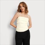 Sam Edelman Larkyn-Tank Frauen Gardenie Bekleidung 2P8JNV1211 - Image 2