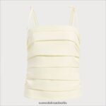 Sam Edelman Larkyn-Tank Frauen Gardenie Bekleidung 2P8JNV1211 - Image 5