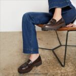 Sam Edelman Laurs Loafer mit Stollensohle Frauen Kastanie Schuhwerk 2P8JNV426 - Image 8