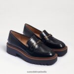 Sam Edelman Laurs Loafer mit Stollensohle Frauen schwarze glänzende Box Schuhwerk 2P8JNV428