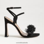Sam Edelman Leilani Riemchenabsatz Frauen schwarzes Wildleder Schuhwerk 2P8JNV953 - Image 2