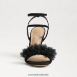 Sam Edelman Leilani Riemchenabsatz Frauen schwarzes Wildleder Schuhwerk 2P8JNV953 - Image 3