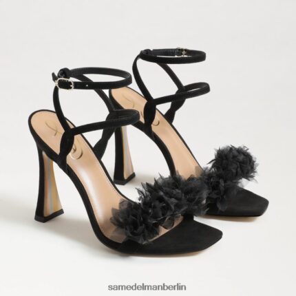 Sam Edelman Leilani Riemchenabsatz Frauen schwarzes Wildleder Schuhwerk 2P8JNV953