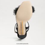 Sam Edelman Leilani Riemchenabsatz Frauen schwarzes Wildleder Schuhwerk 2P8JNV953 - Image 6