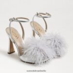 Sam Edelman Leon-Federabsatz Frauen Silber Schuhwerk 2P8JNV850