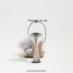Sam Edelman Leon-Federabsatz Frauen Silber Schuhwerk 2P8JNV850 - Image 5