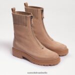 Sam Edelman Leone Chelsea-Stiefel mit Stollensohle Frauen Sesam-Wildleder Schuhwerk 2P8JNV871