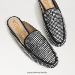 Sam Edelman Linnie Glitz Bit Loafer-Mule Frauen schwarzes Wildleder Schuhwerk 2P8JNV780 - Image 7