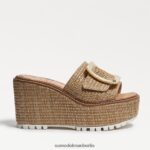 Sam Edelman Livi Espadrille-Keilsandale Frauen dunkel natürlich Schuhwerk 2P8JNV339 - Image 2