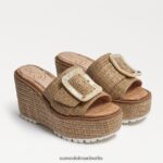 Sam Edelman Livi Espadrille-Keilsandale Frauen dunkel natürlich Schuhwerk 2P8JNV339