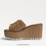 Sam Edelman Livi Espadrille-Keilsandale Frauen dunkel natürlich Schuhwerk 2P8JNV339 - Image 4