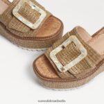 Sam Edelman Livi Espadrille-Keilsandale Frauen dunkel natürlich Schuhwerk 2P8JNV339 - Image 7