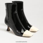 Sam Edelman Livia Bootie Frauen Schwarz/modernes Elfenbein Schuhwerk 2P8JNV848