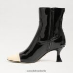 Sam Edelman Livia Bootie Frauen Schwarz/modernes Elfenbein Schuhwerk 2P8JNV848 - Image 4