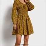 Sam Edelman Lora Minikleid Frauen Olivenöl Bekleidung 2P8JNV1236 - Image 3
