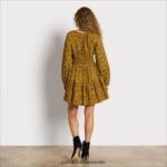 Sam Edelman Lora Minikleid Frauen Olivenöl Bekleidung 2P8JNV1236 - Image 4