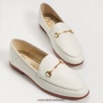 Sam Edelman Loraine Bit Loafer Frauen weißes Leder Schuhwerk 2P8JNV43 - Image 7