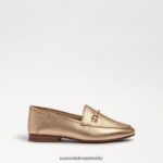 Sam Edelman Loraine Bit Loafer Kinder Blattgoldleder Schuhwerk 2P8JNV902 - Image 2